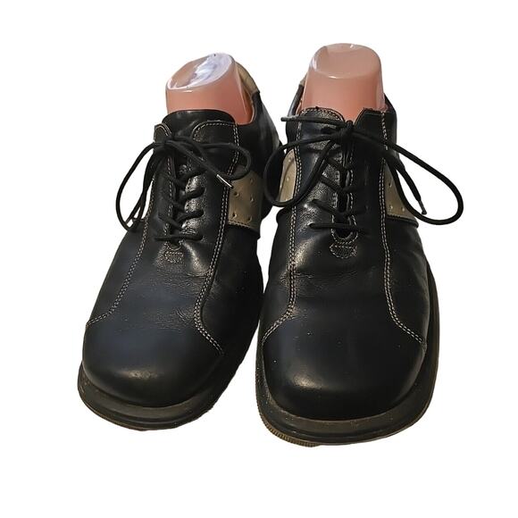 Bed Stu Black Leather Oxford Low Top Lace Up Square Toe Casual Shoes Men\'s Sz 42 main image 5